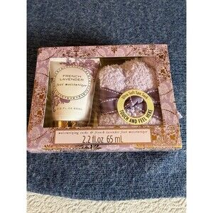 Cozy Sock and Lotion Gift Box Set (French Lavender) 2.2 Fl Oz 65 ML